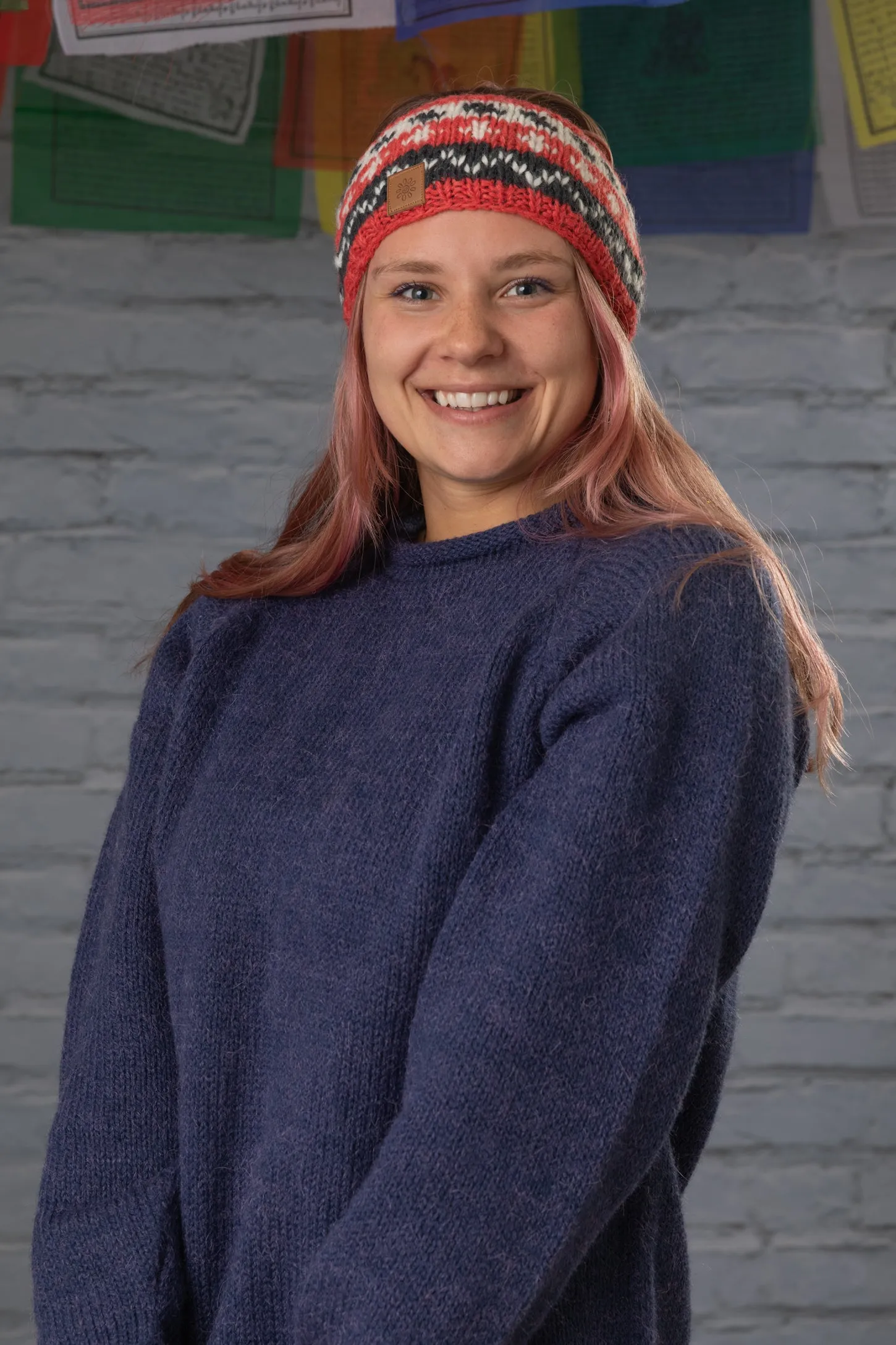 Fleece Lined Wool Patterned Headband