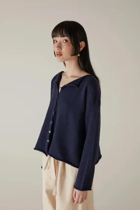 Francie -  Doll's Reversible Cardigan / Midnight