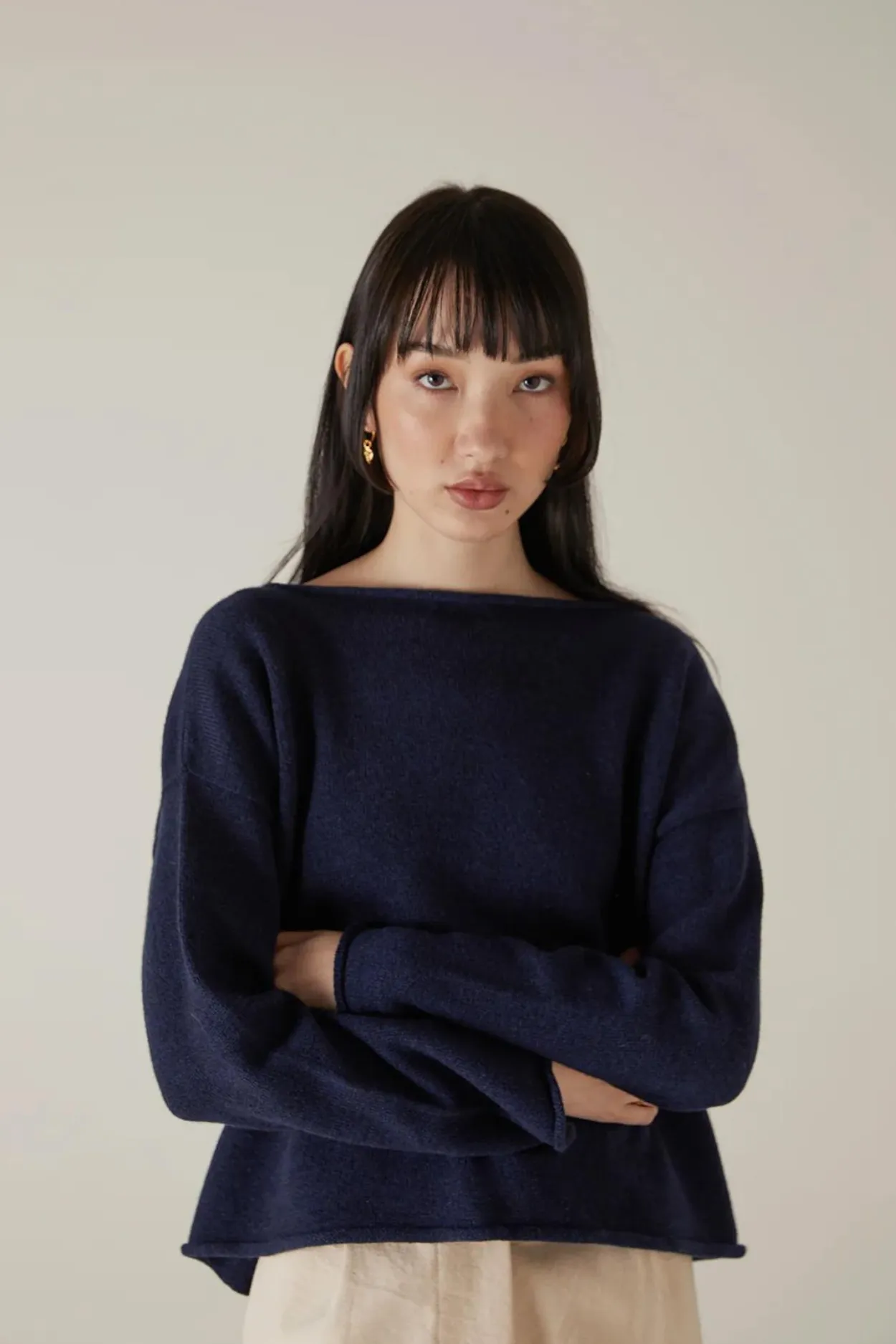 Francie -  Doll's Reversible Cardigan / Midnight