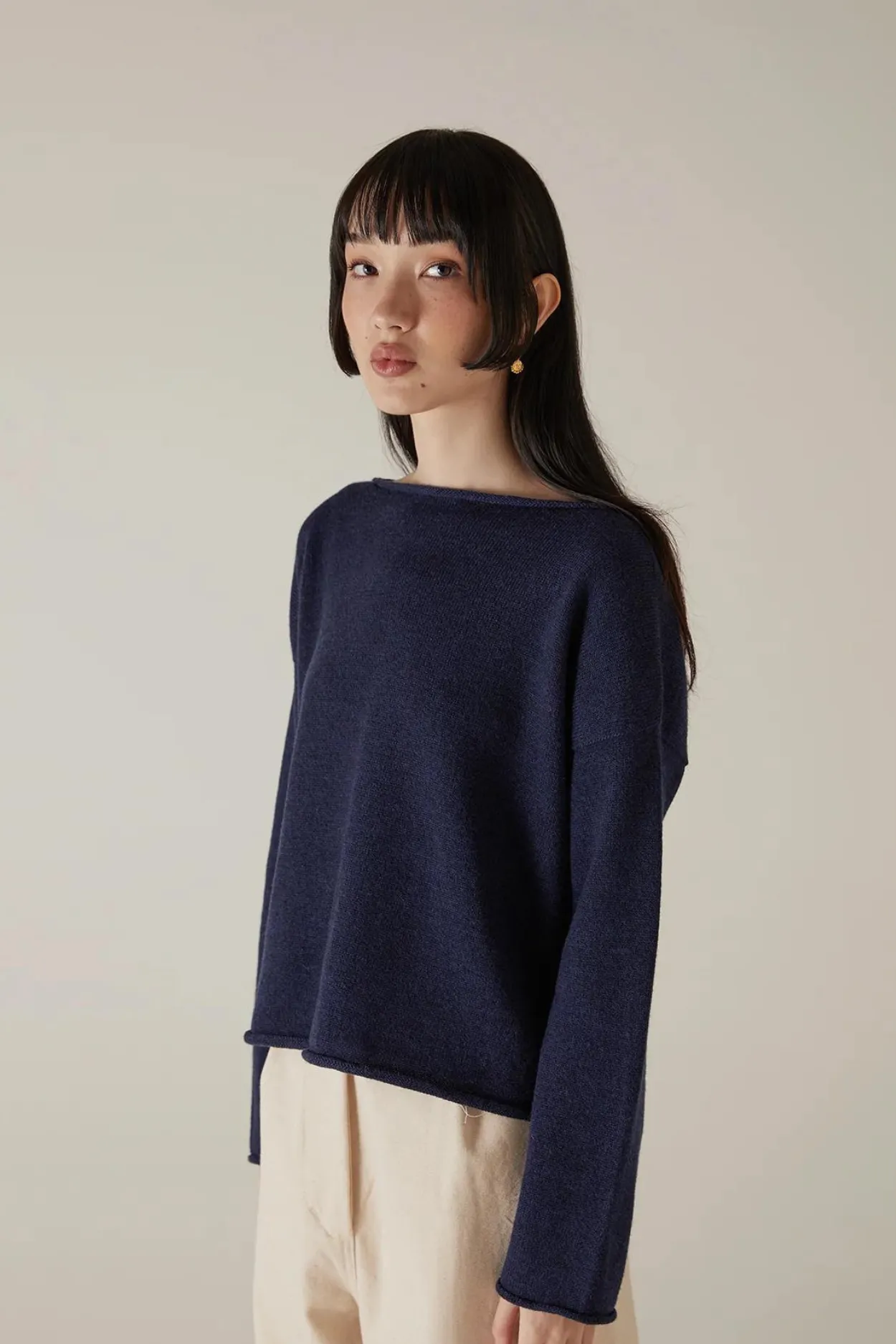 Francie -  Doll's Reversible Cardigan / Midnight