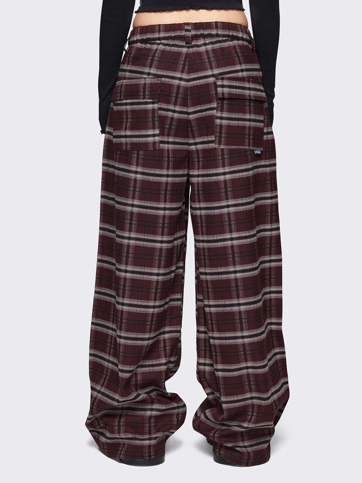 Freya Plaid Grandpa Pants