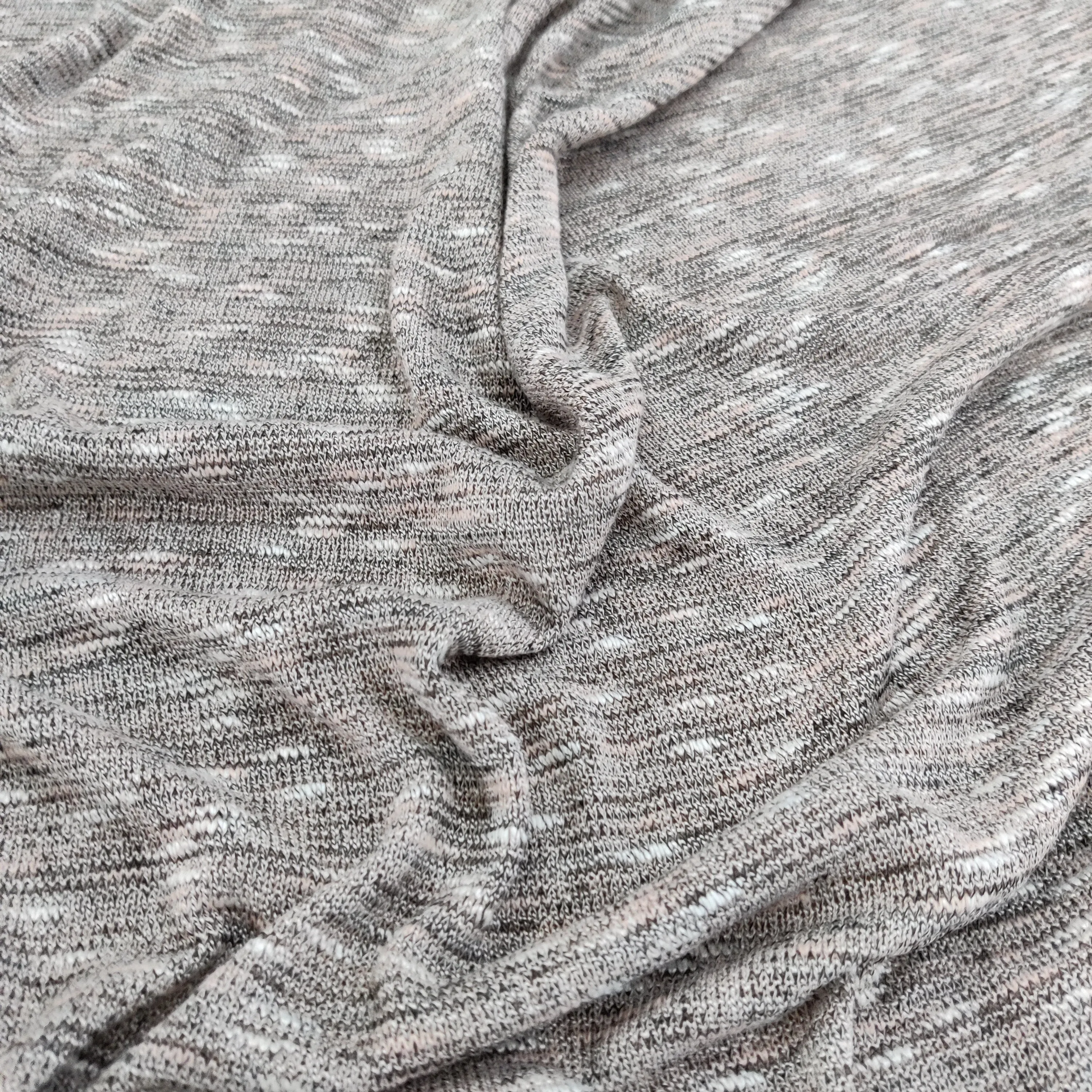 FS719_1 Grey Loose Knit Stretch Fabric