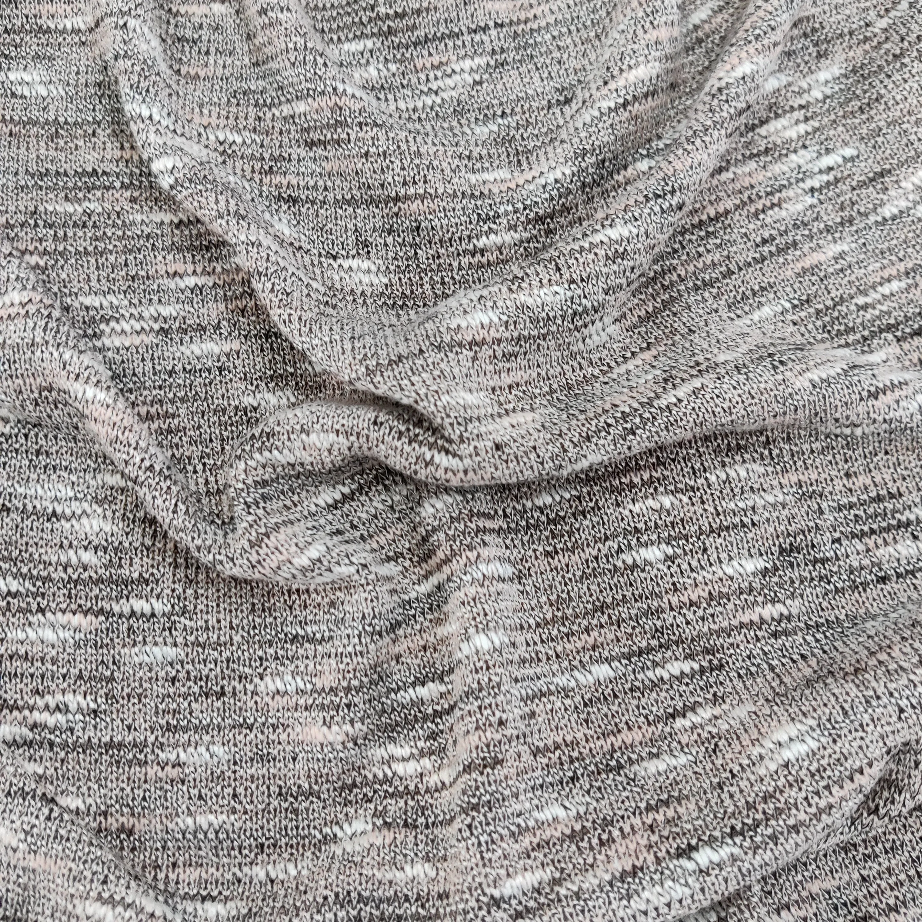 FS719_1 Grey Loose Knit Stretch Fabric