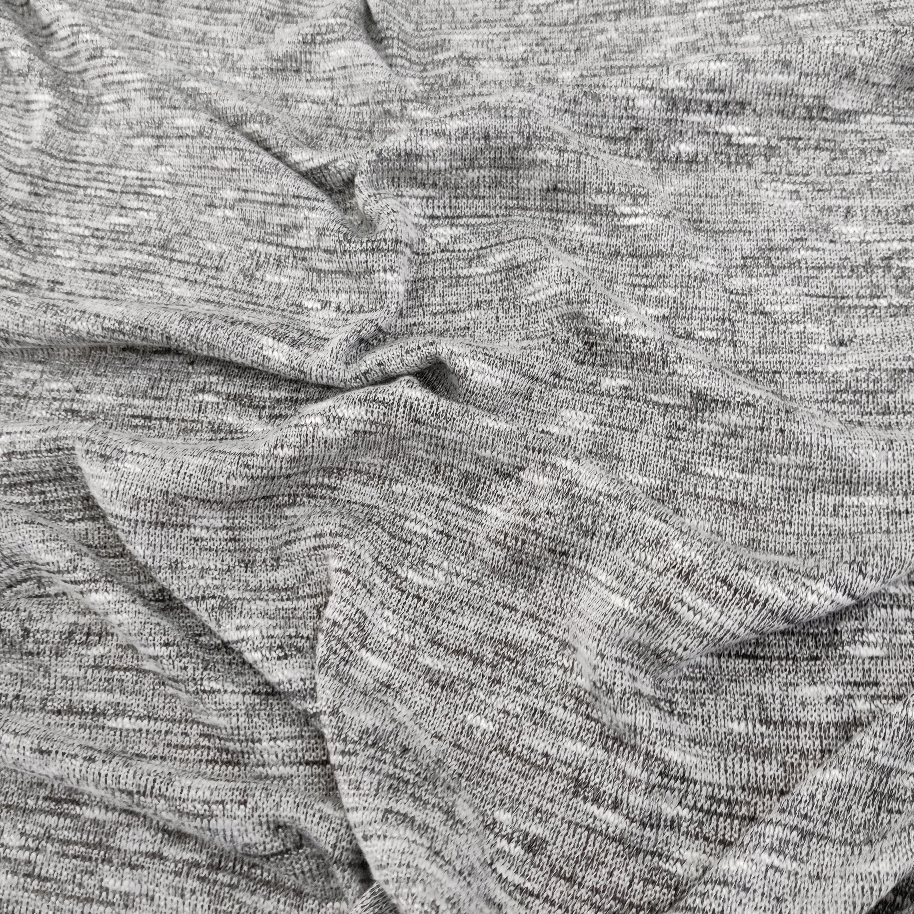 FS719_1 Grey Loose Knit Stretch Fabric