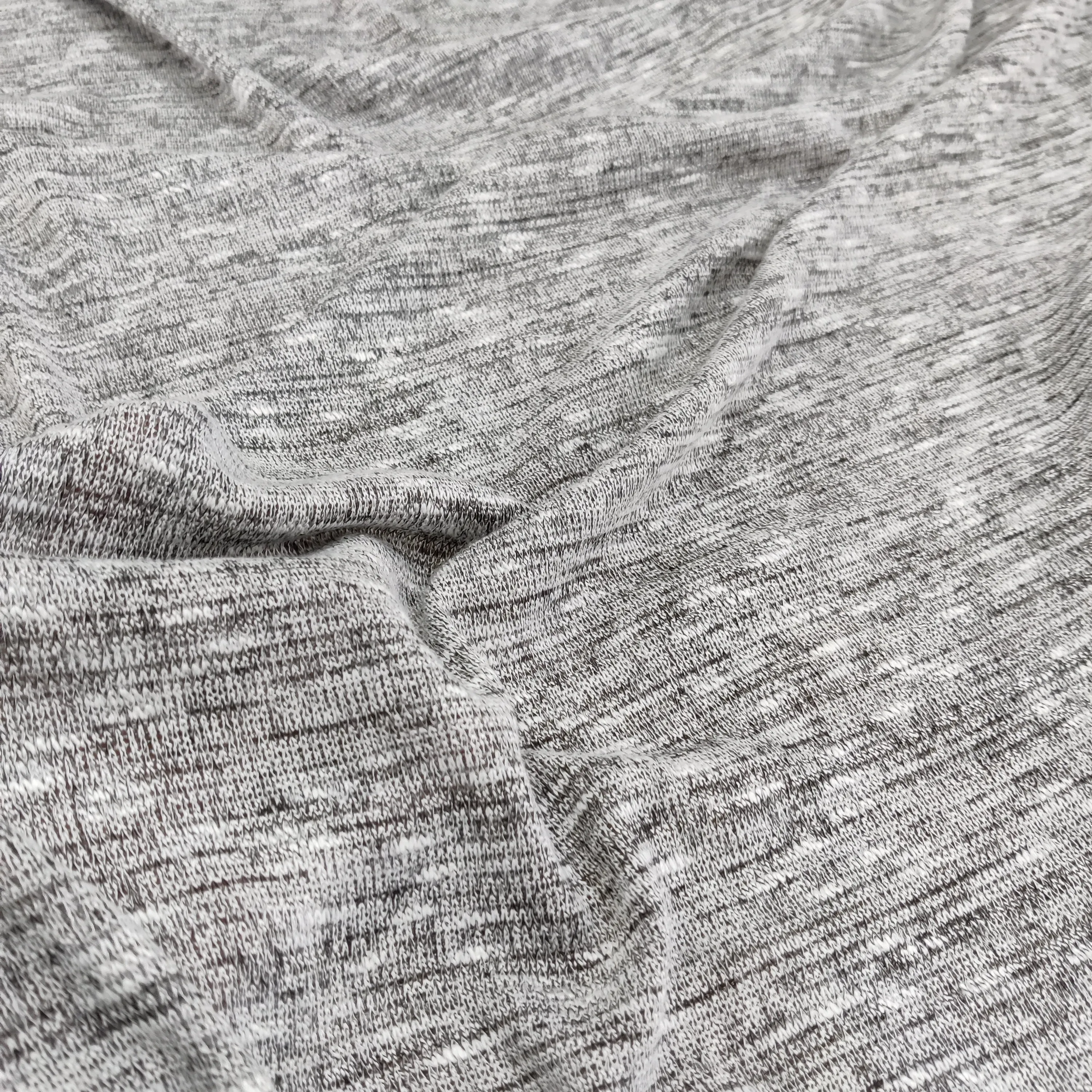 FS719_1 Grey Loose Knit Stretch Fabric