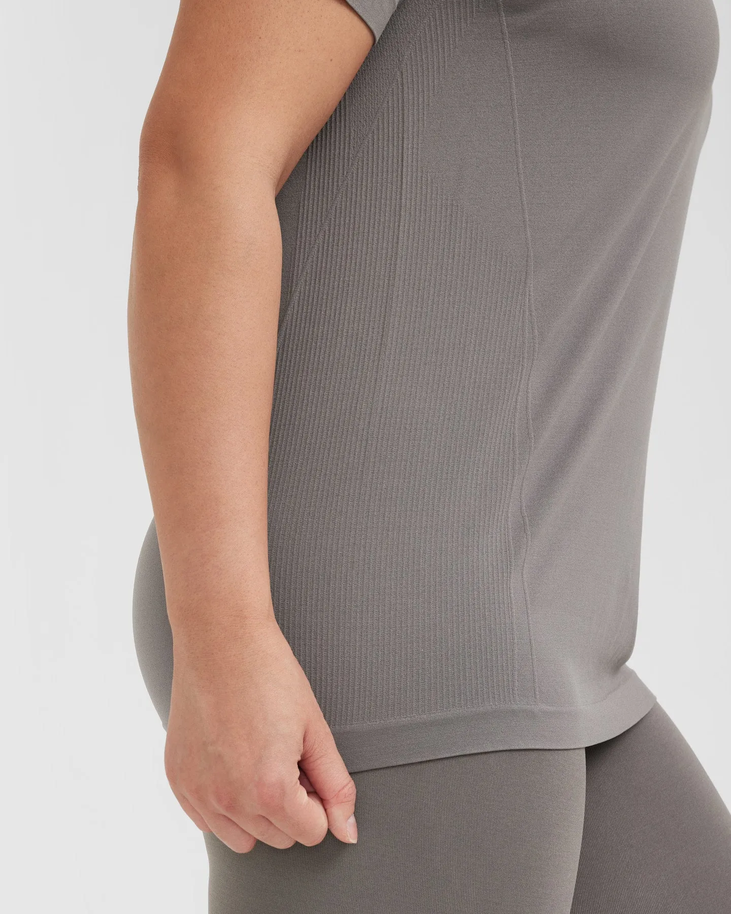 Go To Seamless Loose Top | Ash Grey