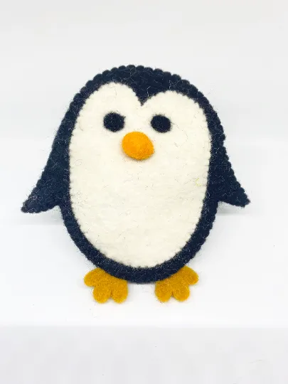 Handmade Felt Penguin Coin Purse