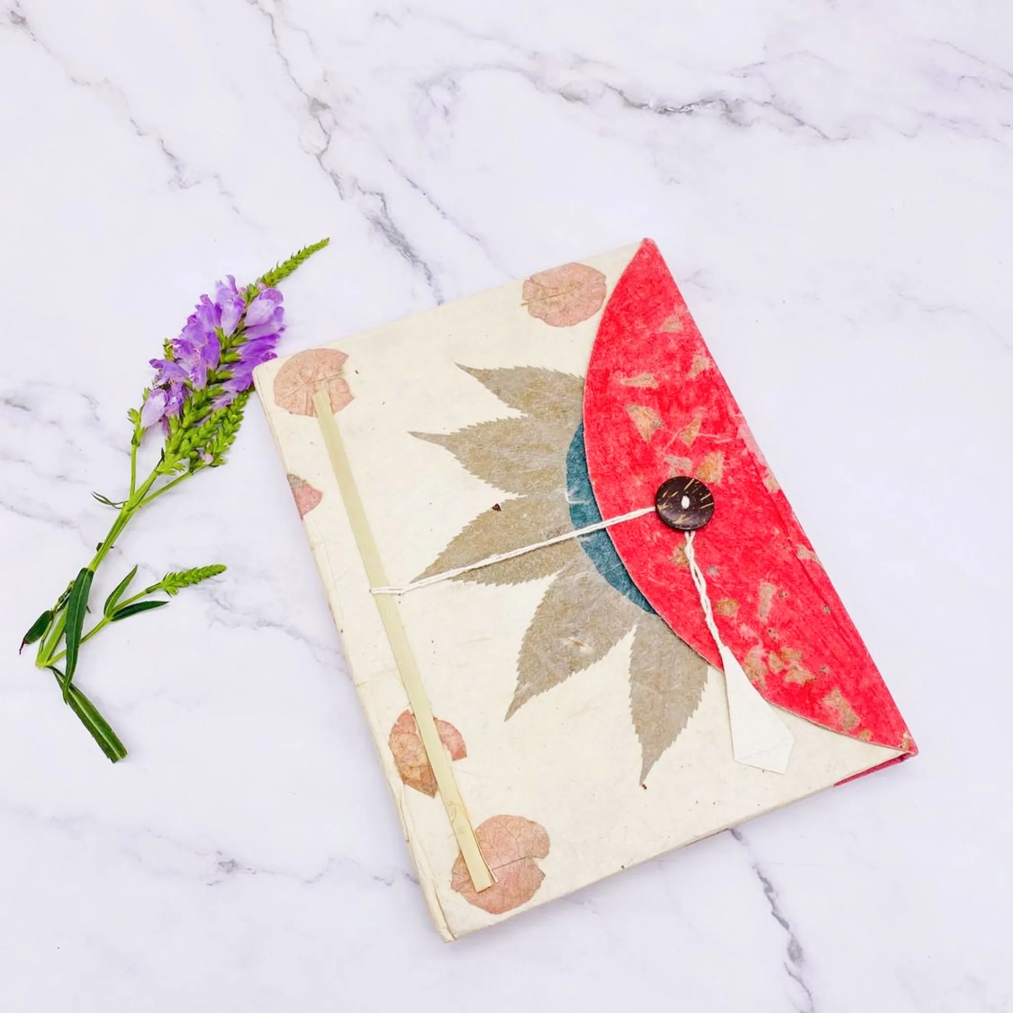 Handmade Flower Design Note Book