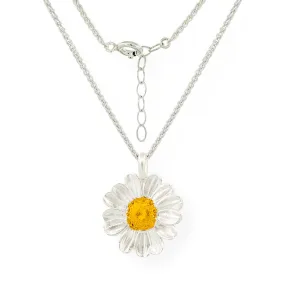 Handmade Gold Plated Silver Daisy Necklace