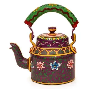 Handmade Kaushalam Tribal Teapot: Floral