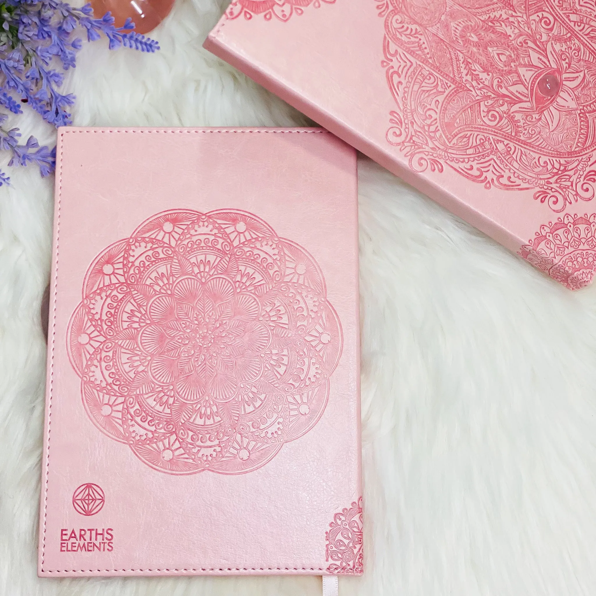 Handmade Pink Hamsa Journal