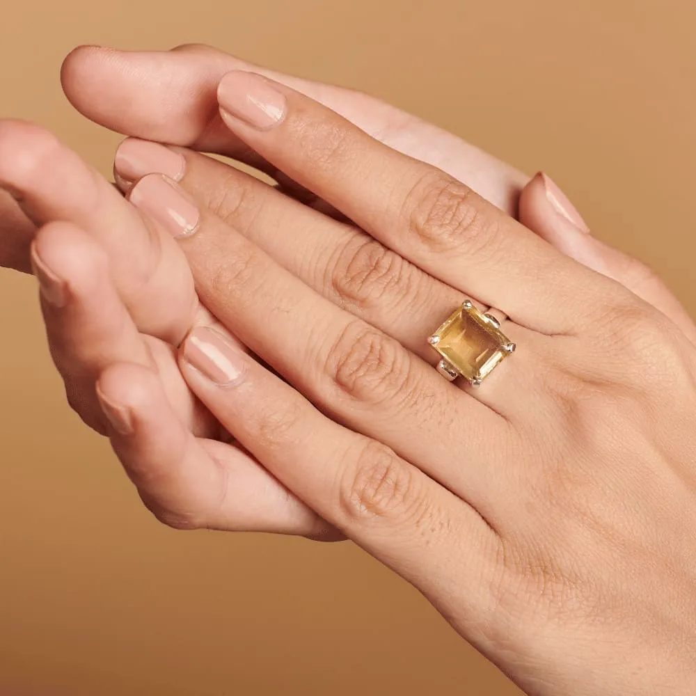 Handmade Sterling Silver Citrine Ring