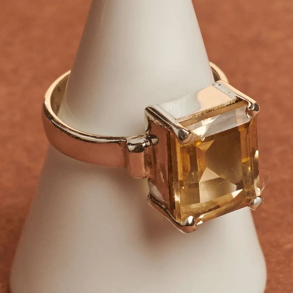 Handmade Sterling Silver Citrine Ring