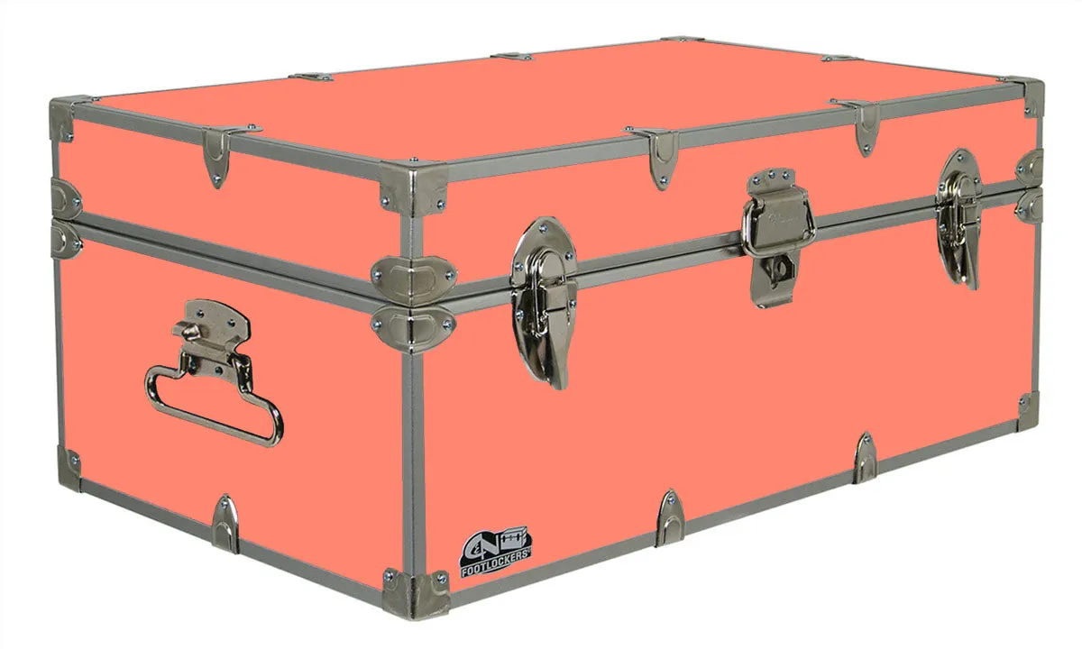 Happy Camper Steel Footlocker Trunk 32x18x13.5"