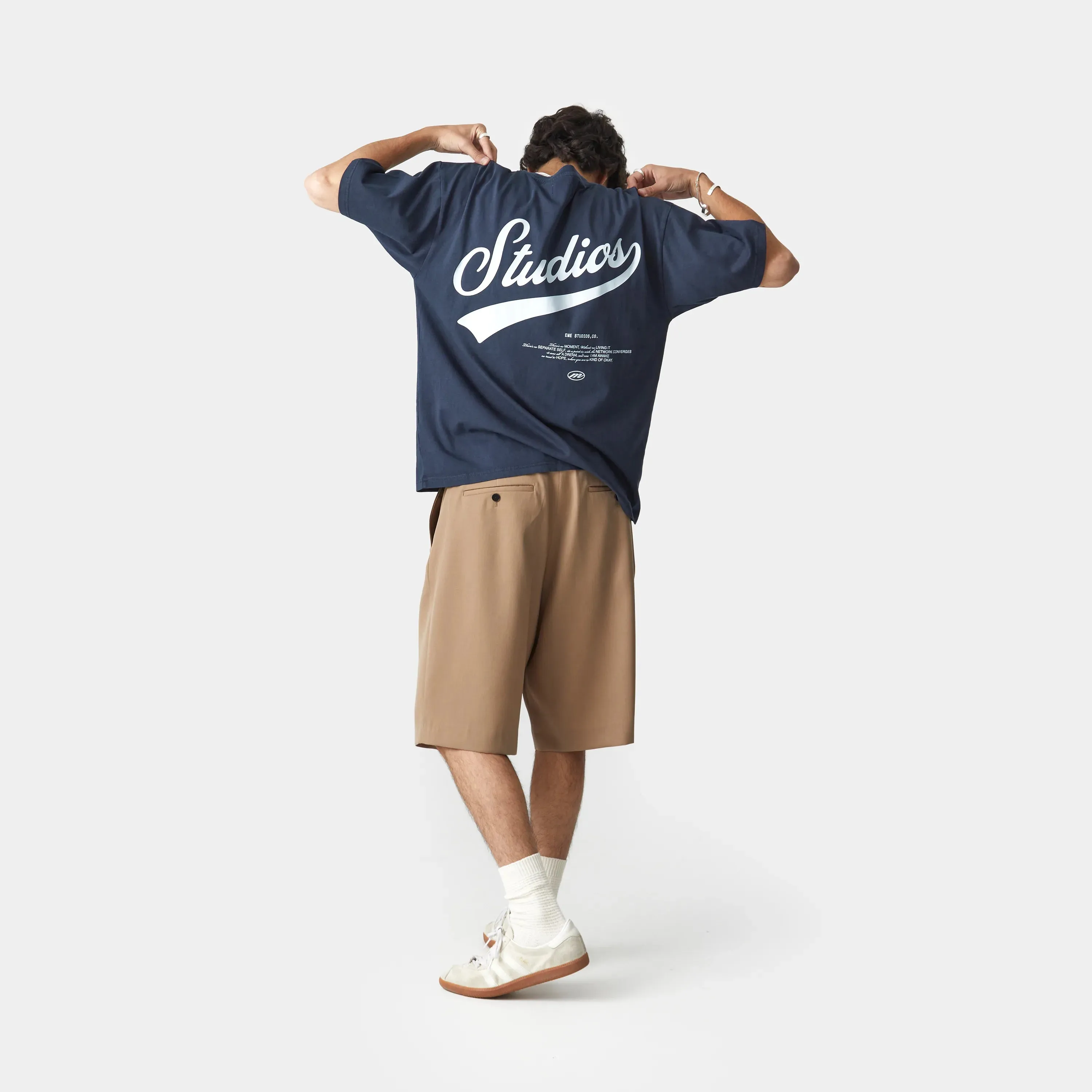 High School Navy Oversized Tee