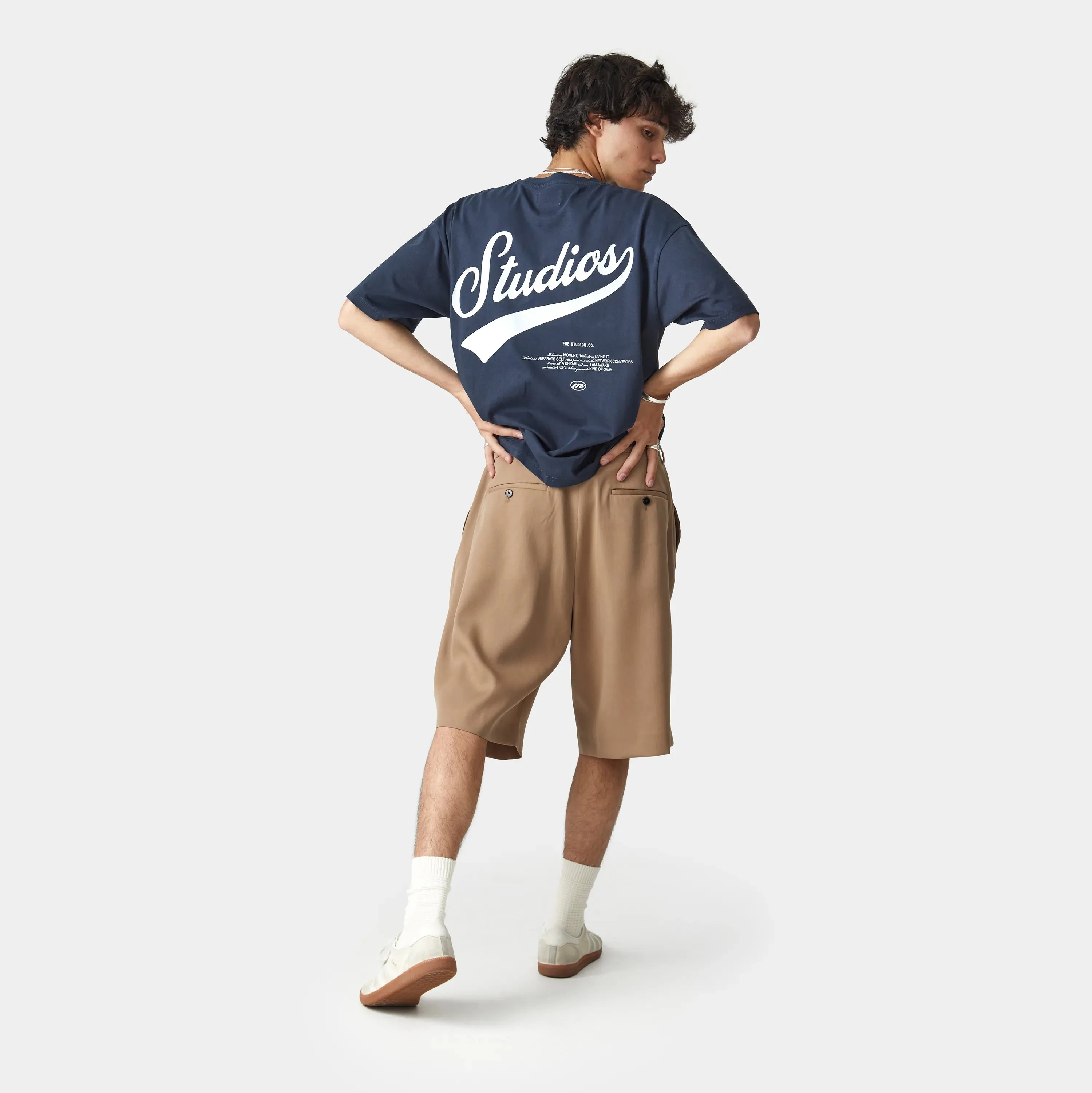 High School Navy Oversized Tee