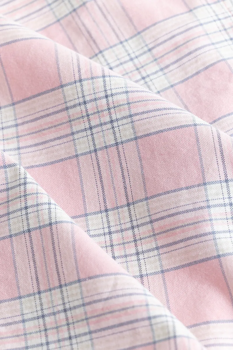 Interlock Plaid Pink Check Shirt