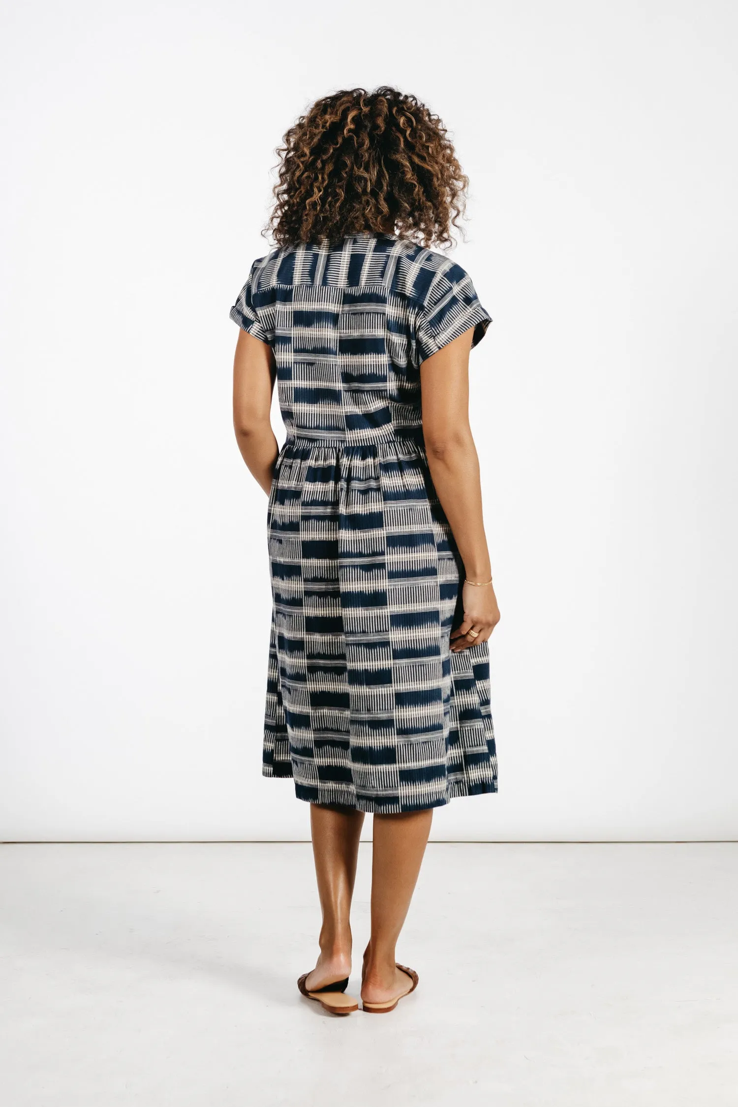 Ira Dress / Ikat Plaid