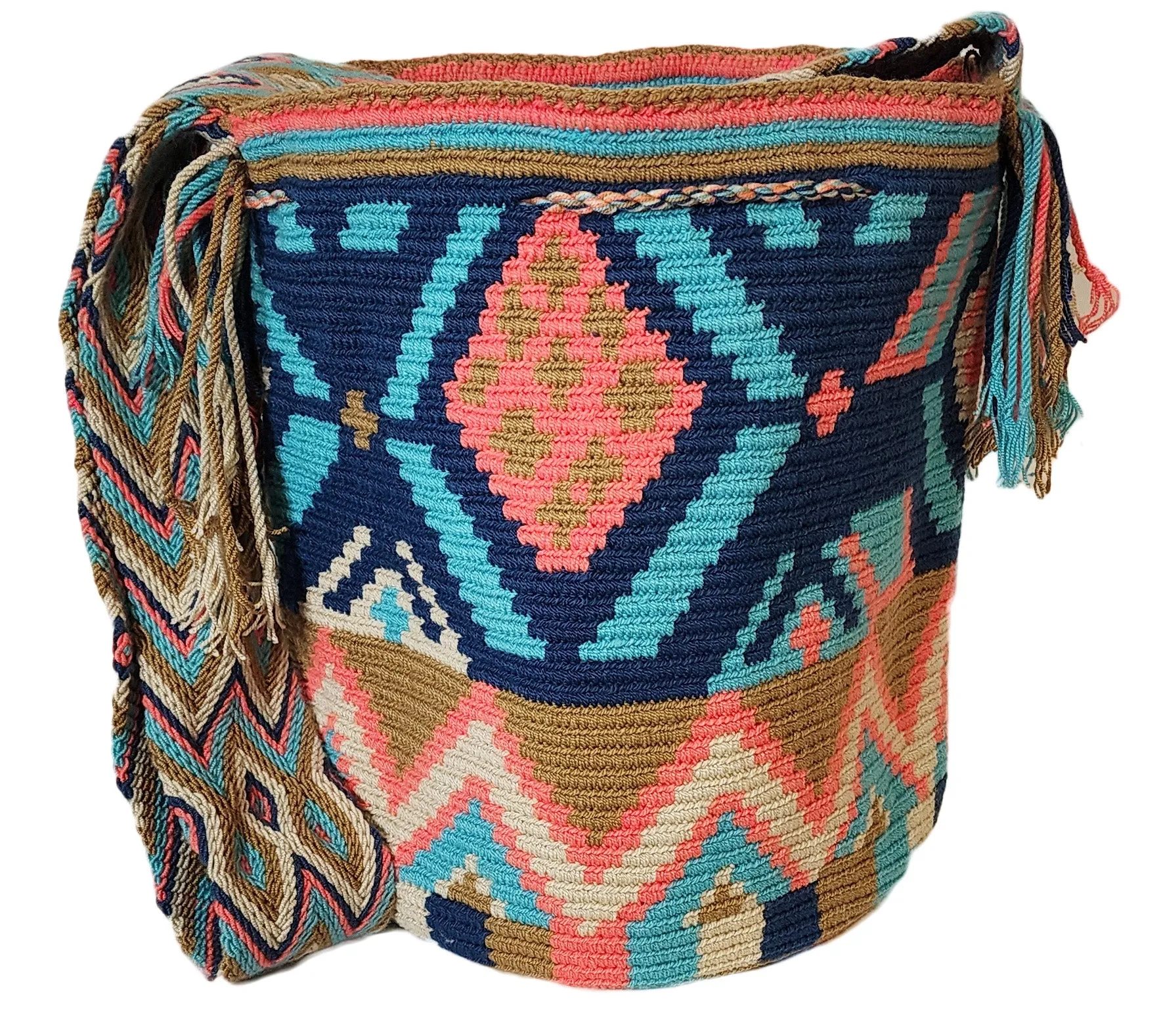 Jazlyn Large Handmade Crochet Wayuu Mochila Bag