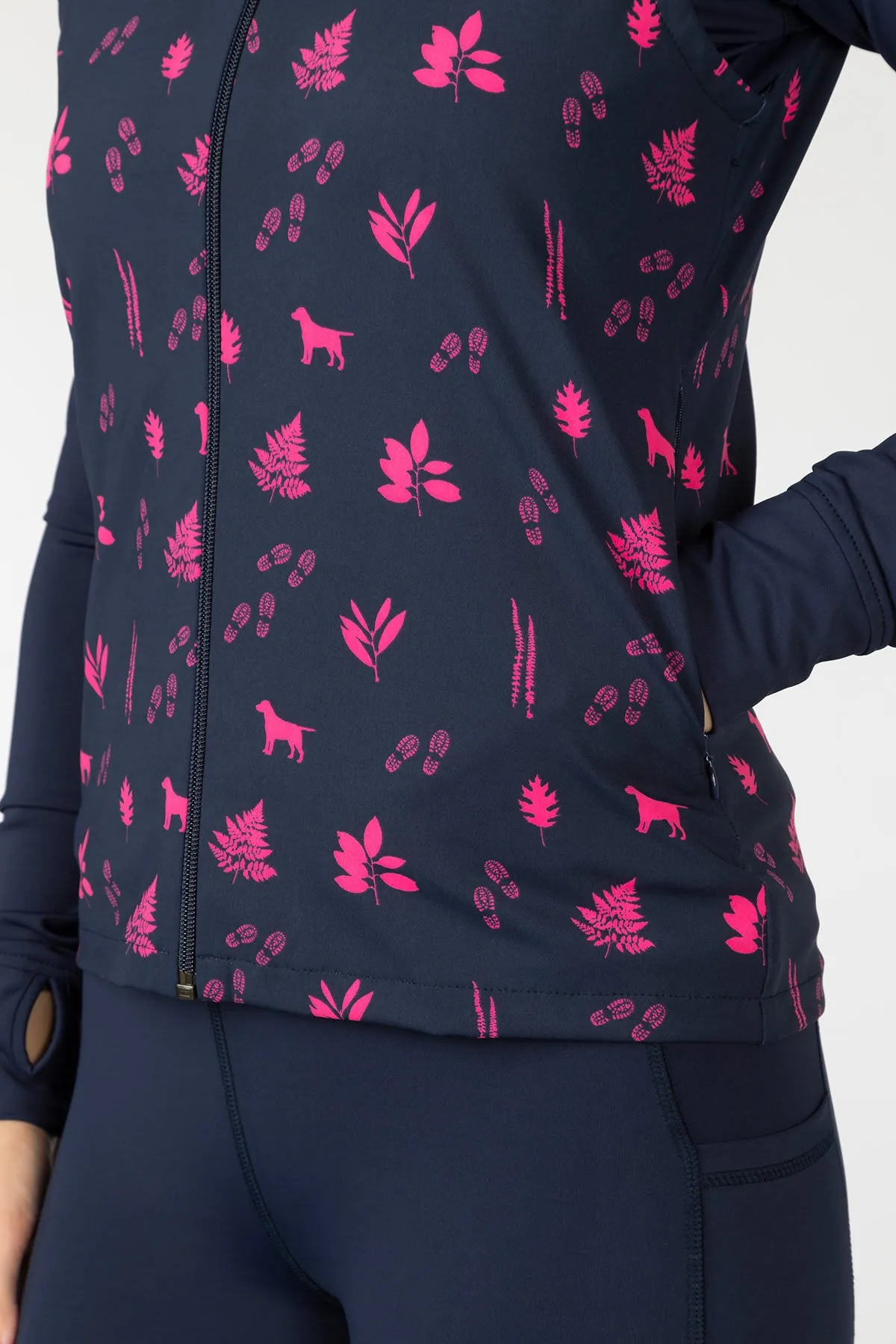 Ladies Patterned Sports Gilet - Skerne