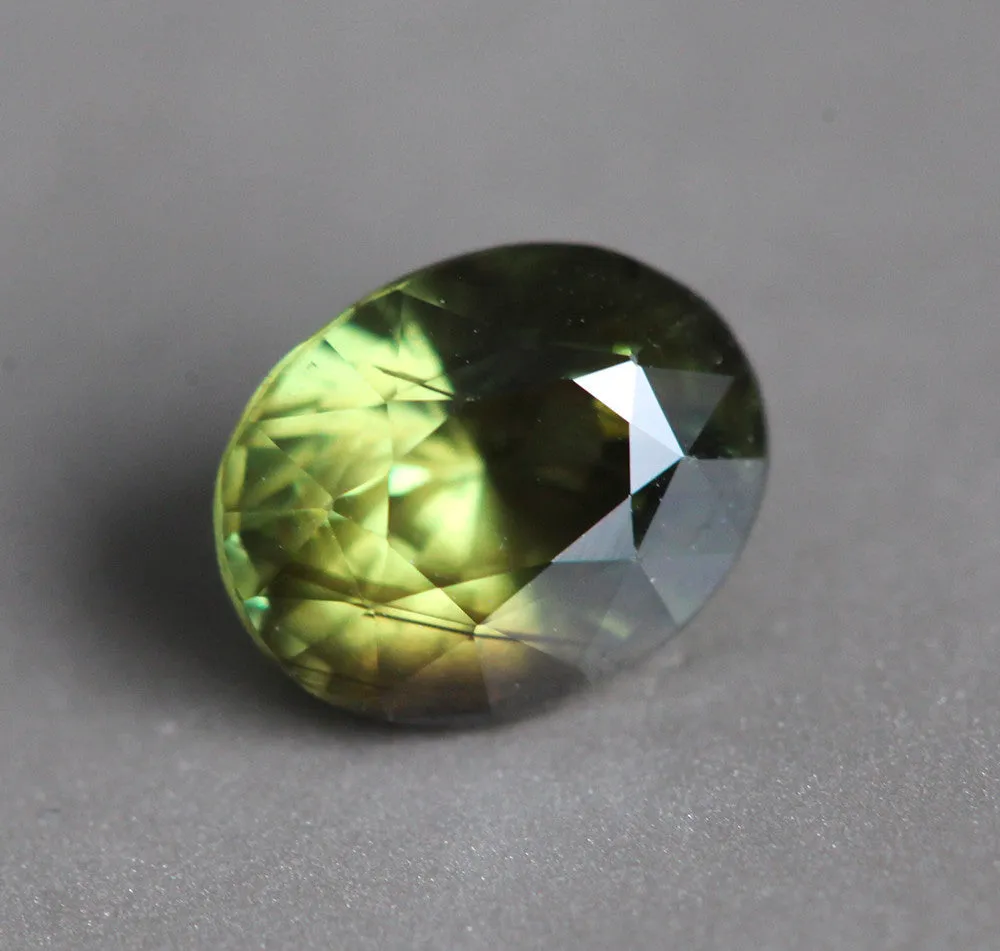 Loose 1.5 Ct Oval Yellow Green Sapphire