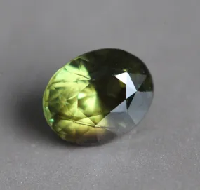 Loose 1.5 Ct Oval Yellow Green Sapphire