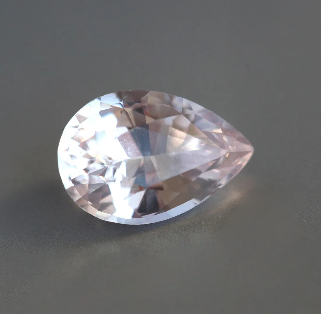 Loose 2.10 Ct Pear Peach Pink Sapphire