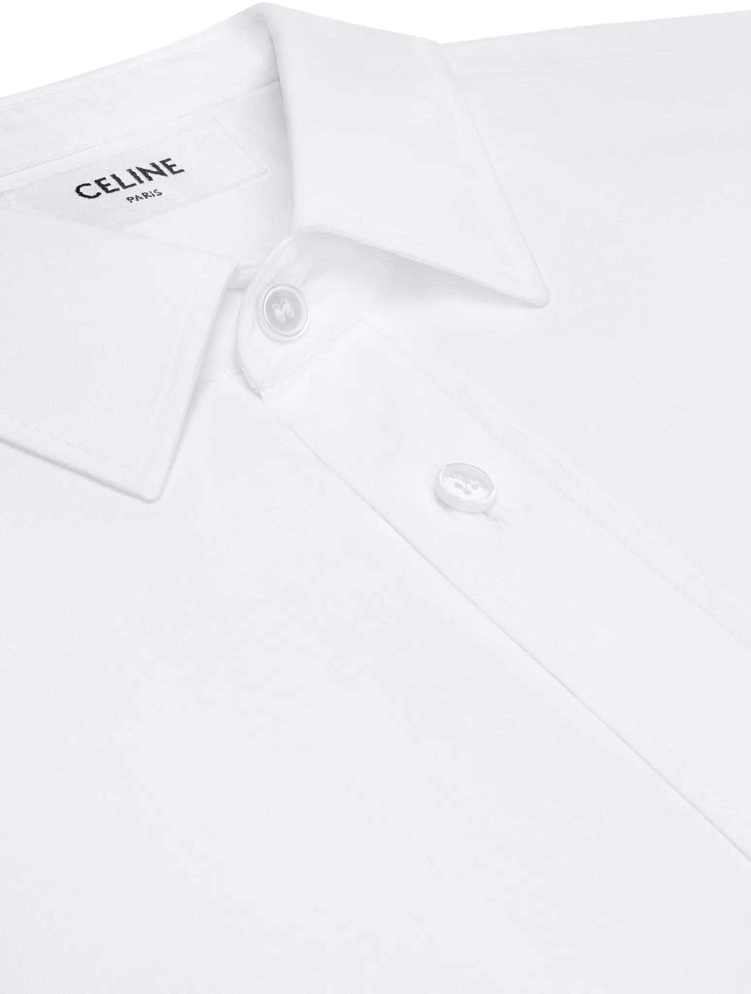 LOOSE SHIRT IN COTTON POPLIN WHITE