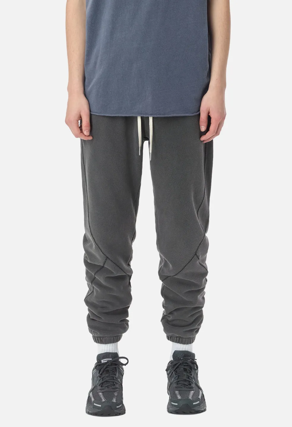 Loose Stitch Sweatpants / Washed Black