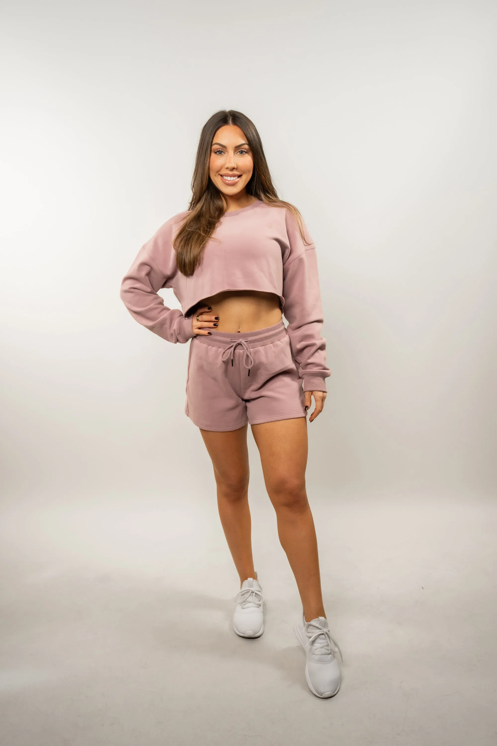 Luxury Loungewear Cropped Crewneck