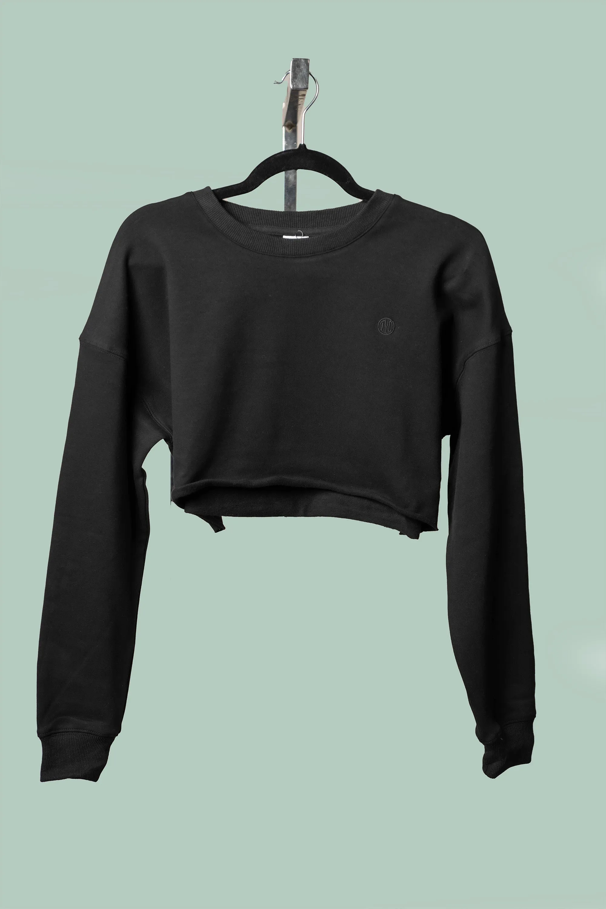 Luxury Loungewear Cropped Crewneck