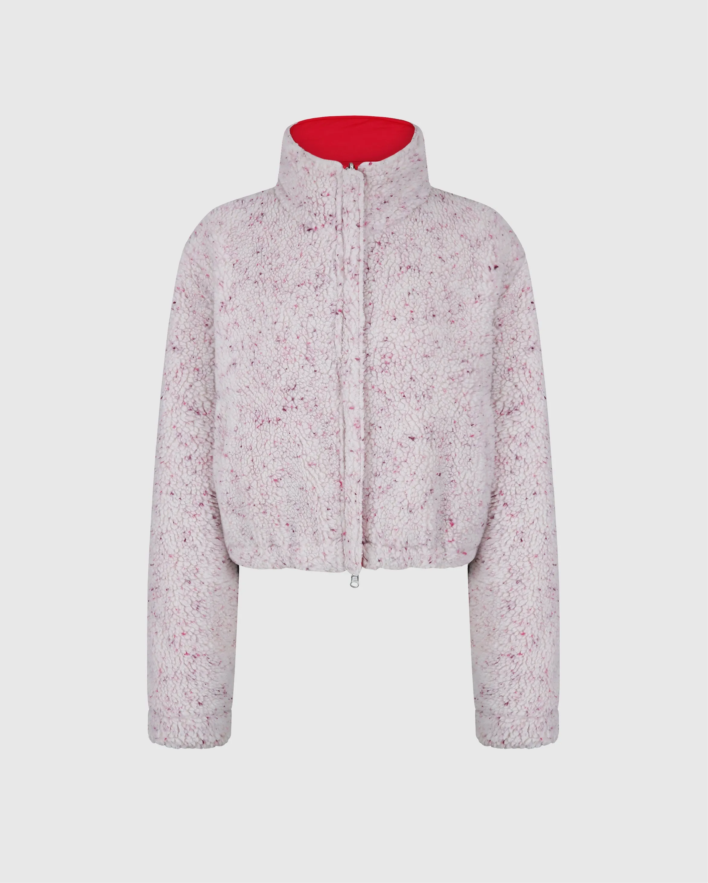 Lychee Cropped Reversible Mochi Puffer Jacket