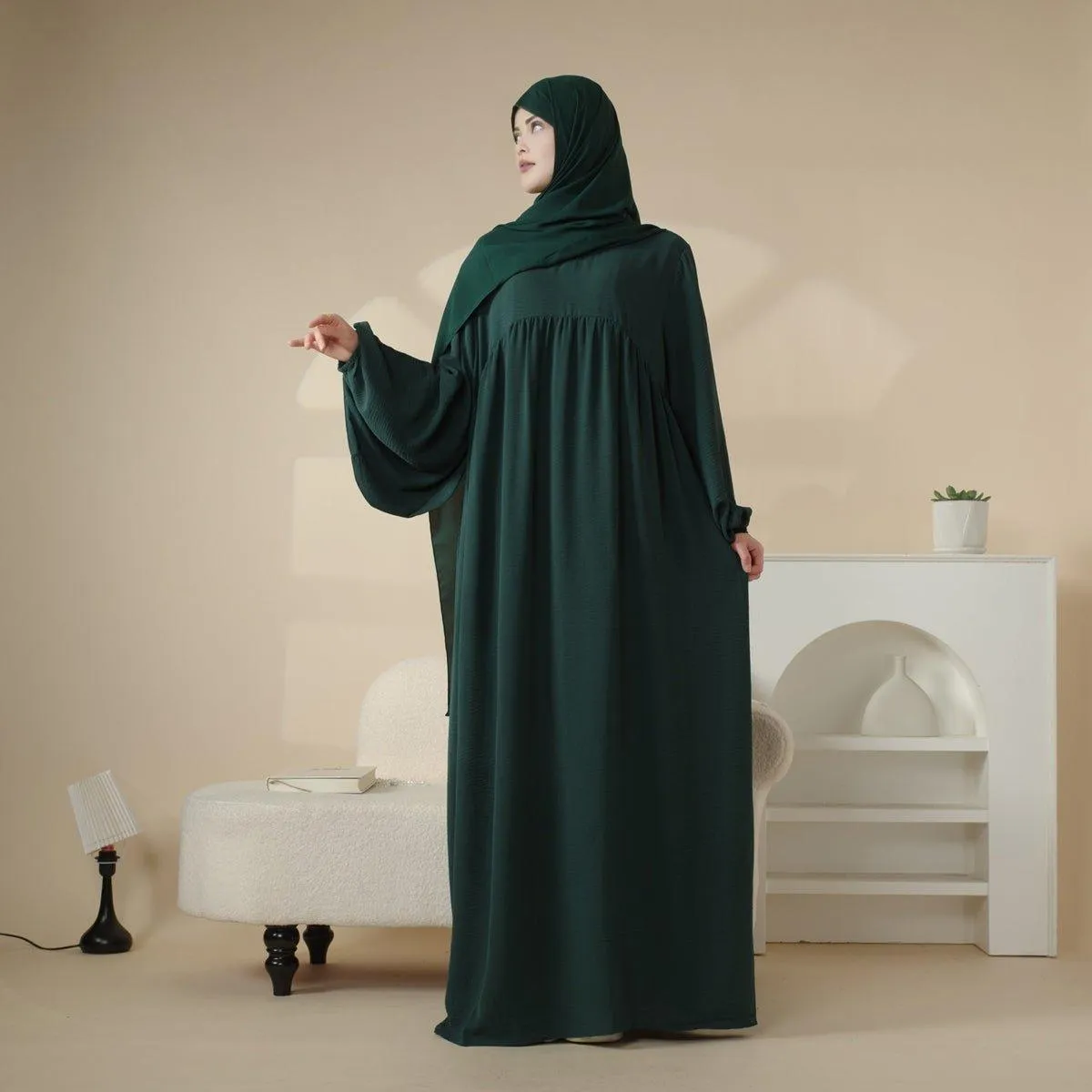 MA027 Reversible Crepe Abaya