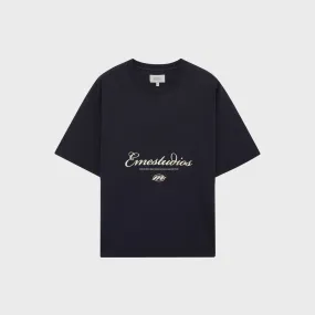 Main Street Navy Oversized Tee