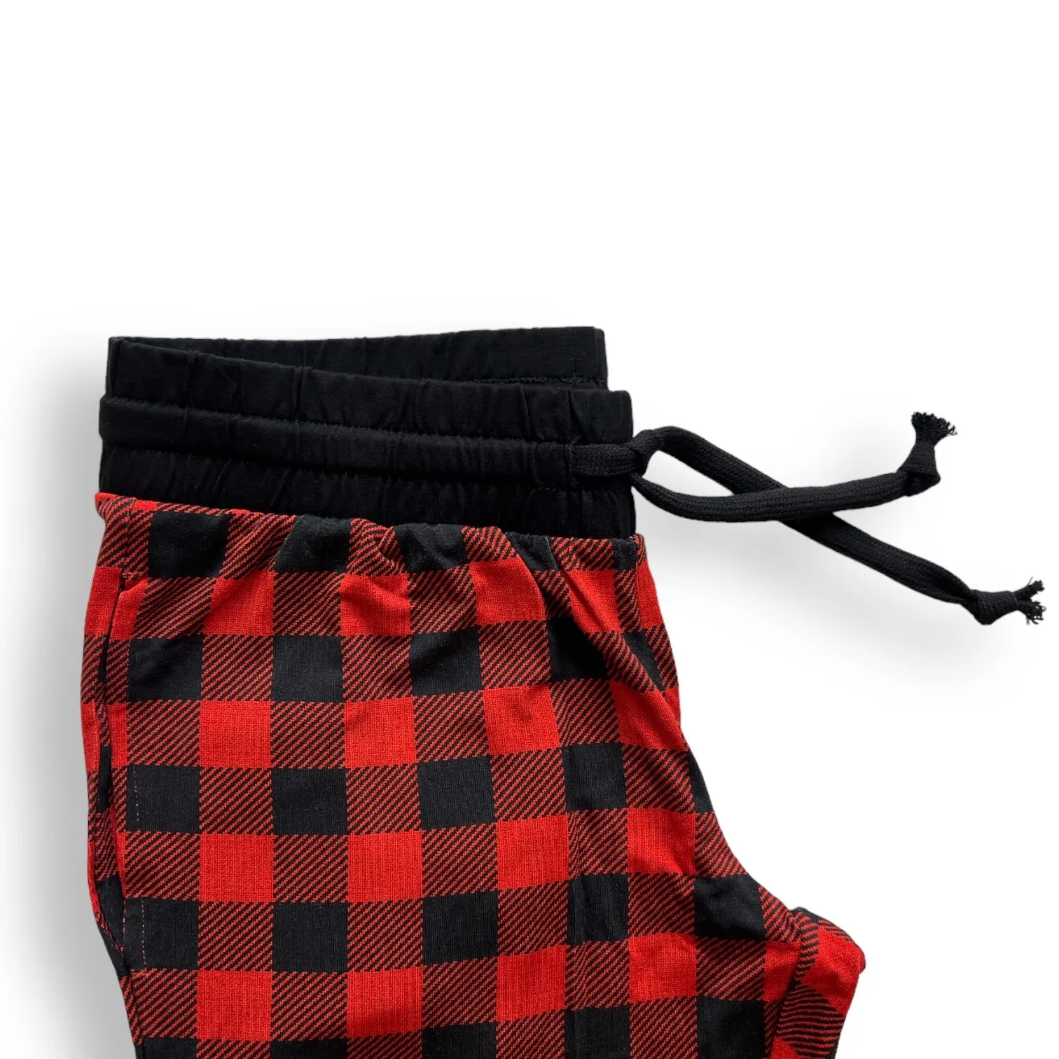 MAMA JOGGERS- Red Buffalo Plaid