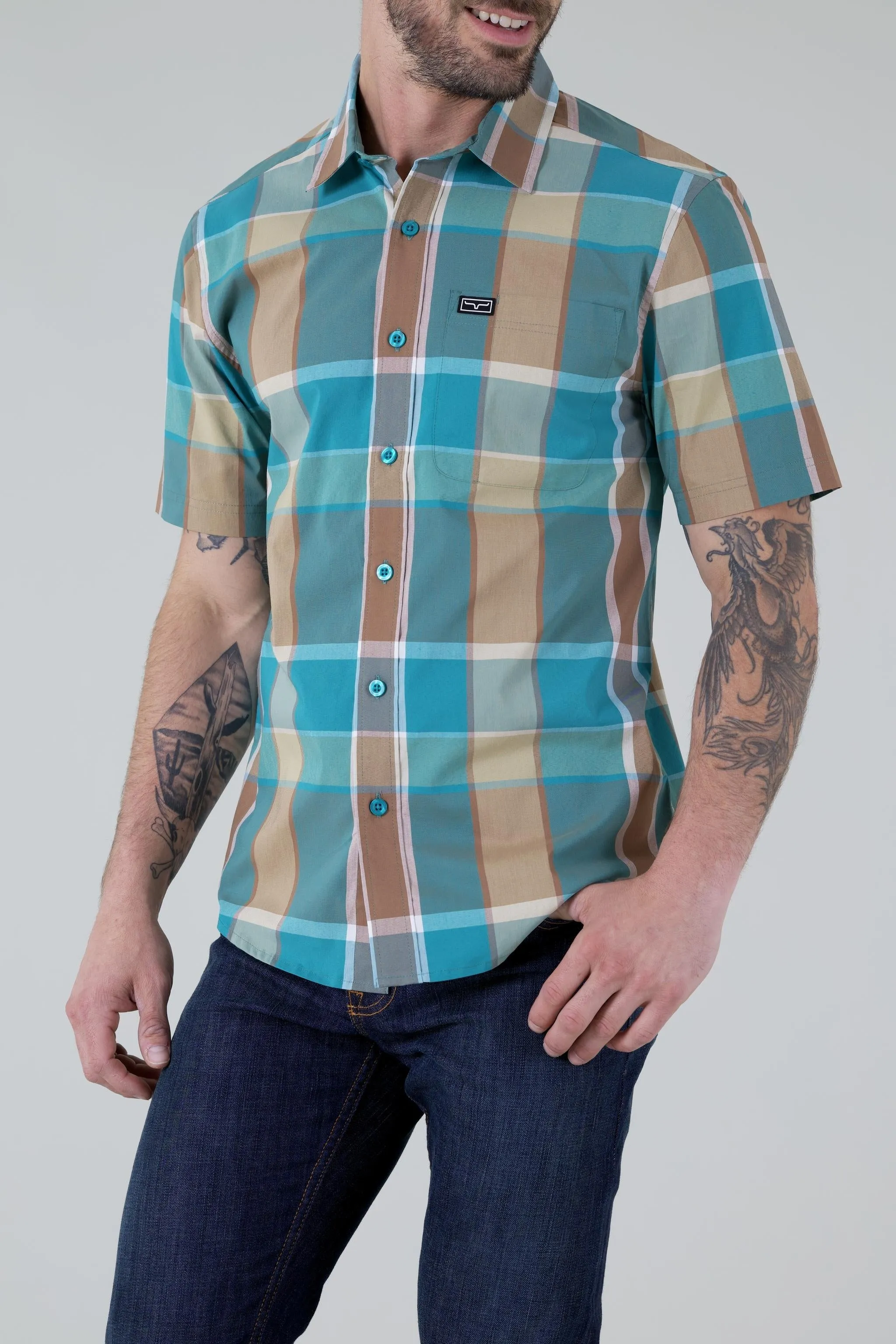 Masonic Plaid Dress Shirt