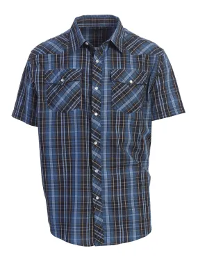 Men's Plaid Western Shirt, 3XL