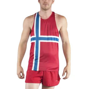 Men's Printed Singlet- Norway