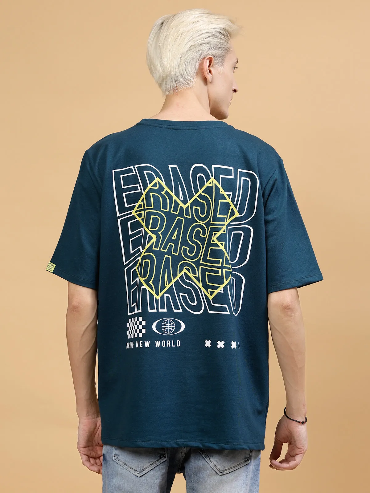 Men's Streetwear Typography Oversized Tee