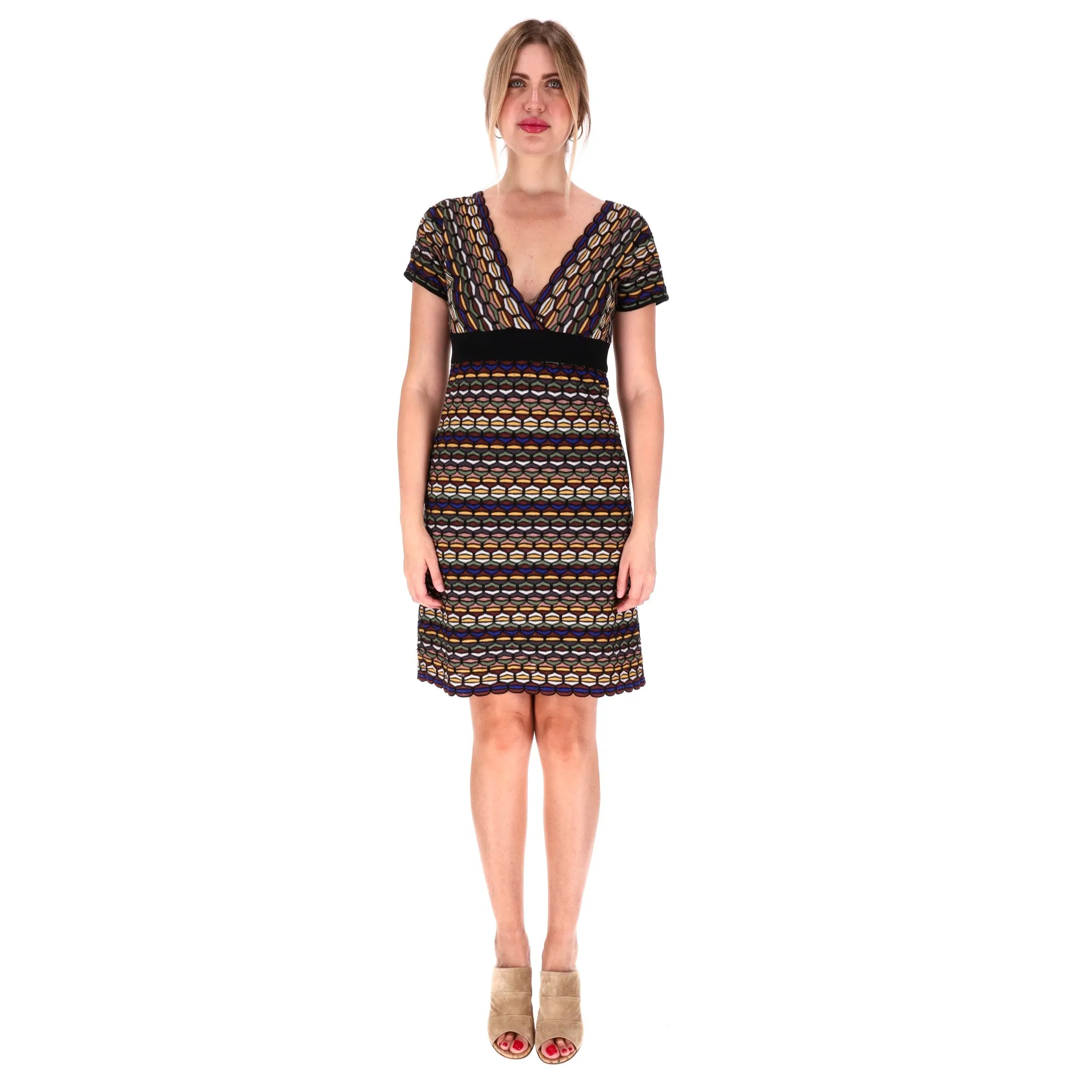 Missoni Merino Wool Blend Patterned Dress. Size 44IT