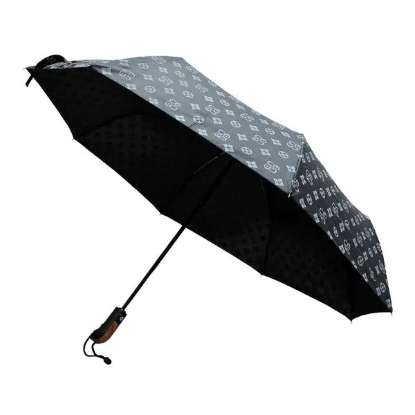 MONOGRAM PRINTED AUTO UMBRELLA