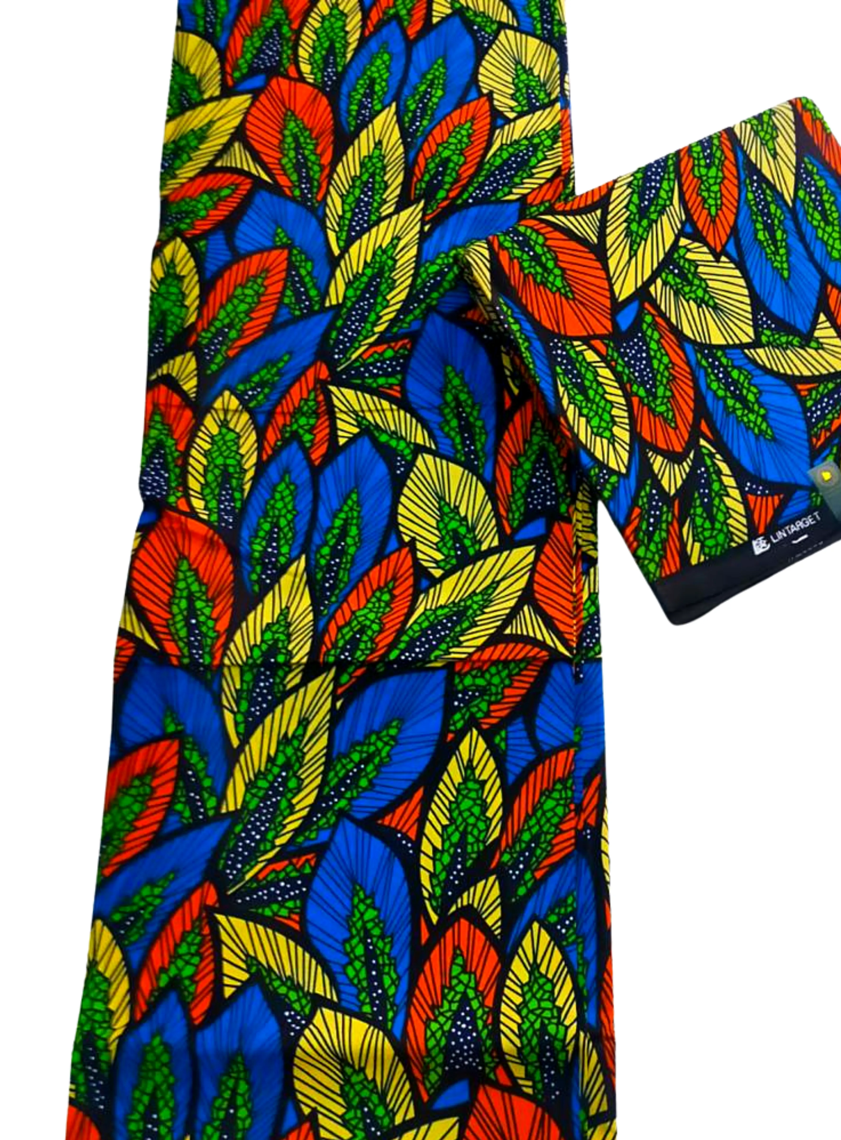 Multi-colored Leaf Patterned Print - CA335