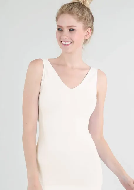 Nikibiki Reversible Tank in Ivory