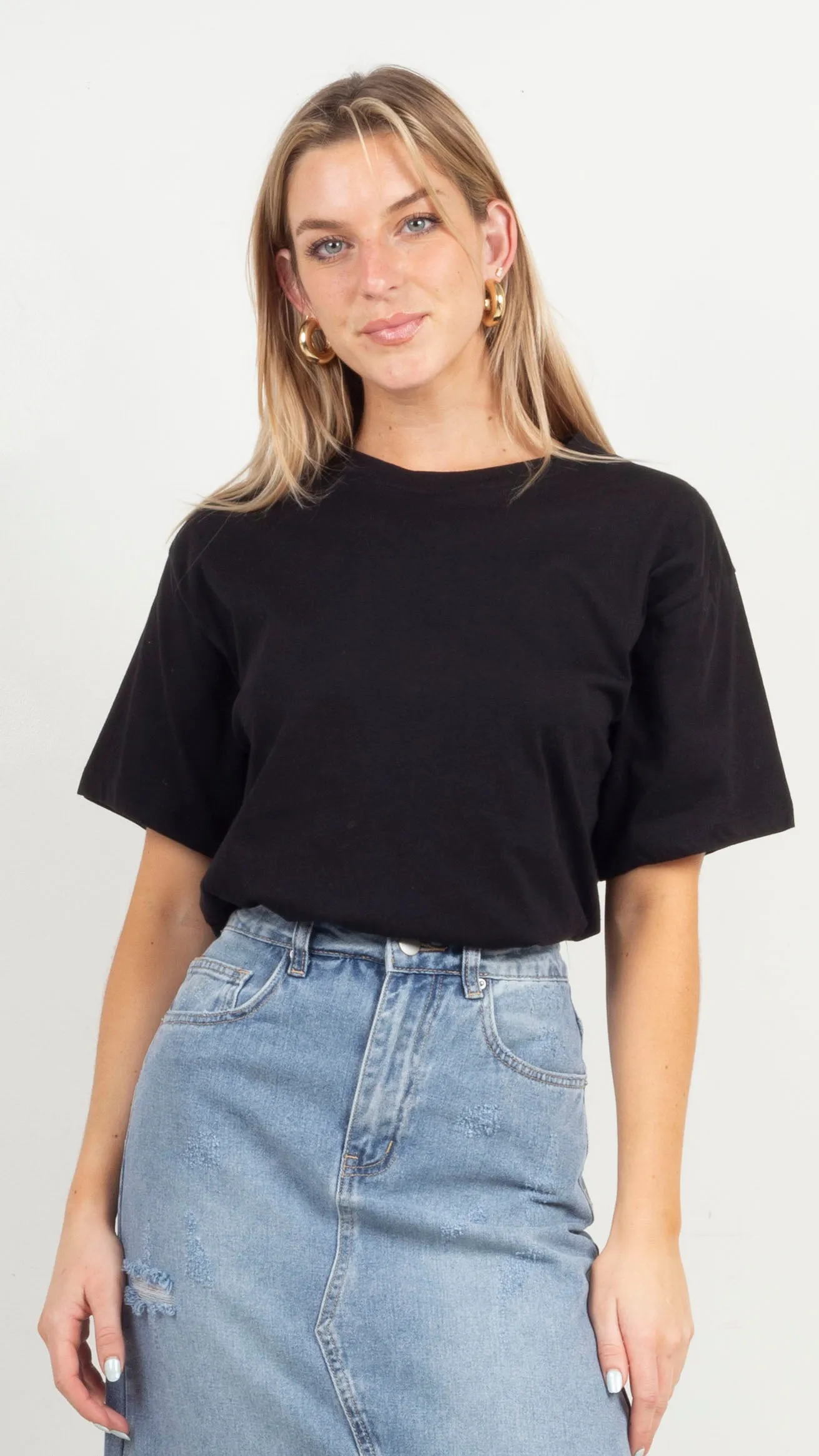 Oversized Basic Tee - Black