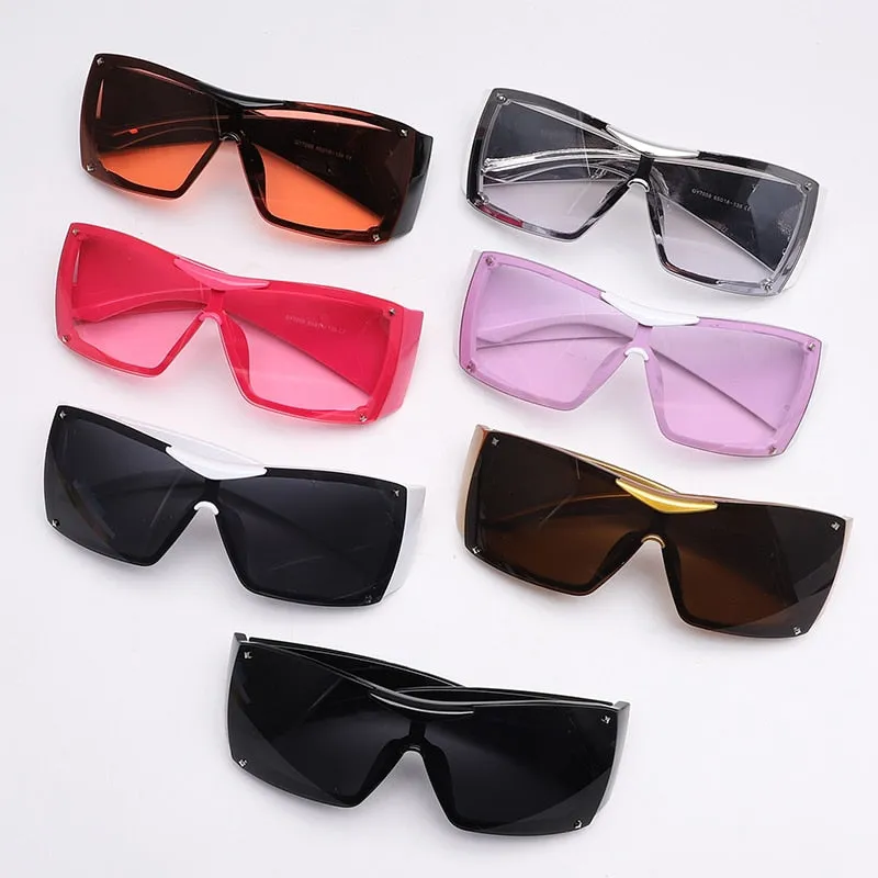 Oversized Square Goggle Sunglasses