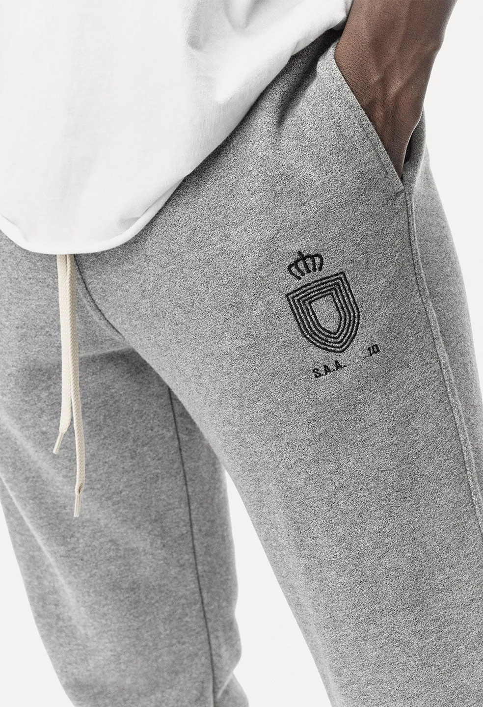 Oversized Sweatpants / Dark Grey Crest