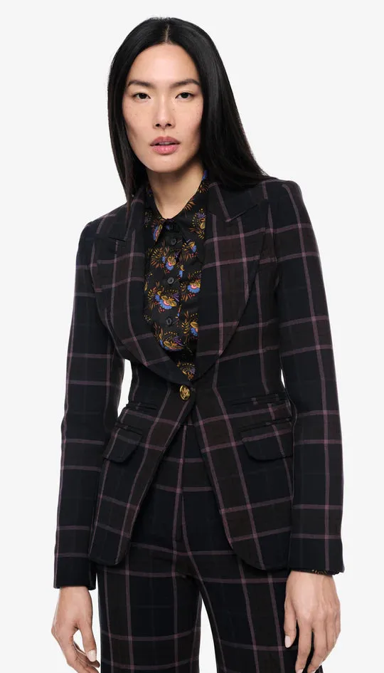 PF24038 Hutton plaid blazer