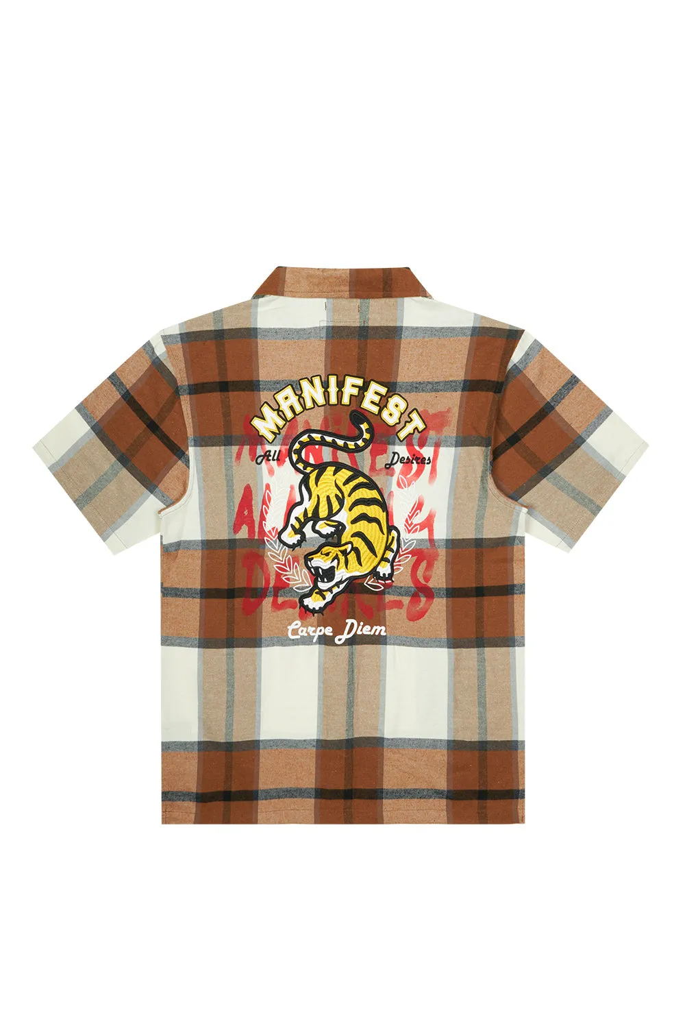 Plaid Graphic Shirt - Rust Plaid