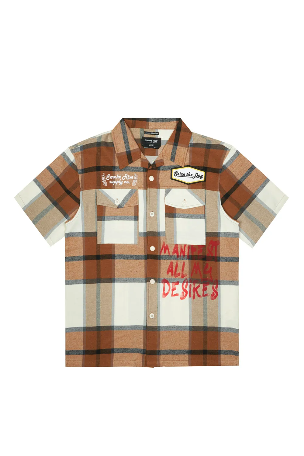 Plaid Graphic Shirt - Rust Plaid