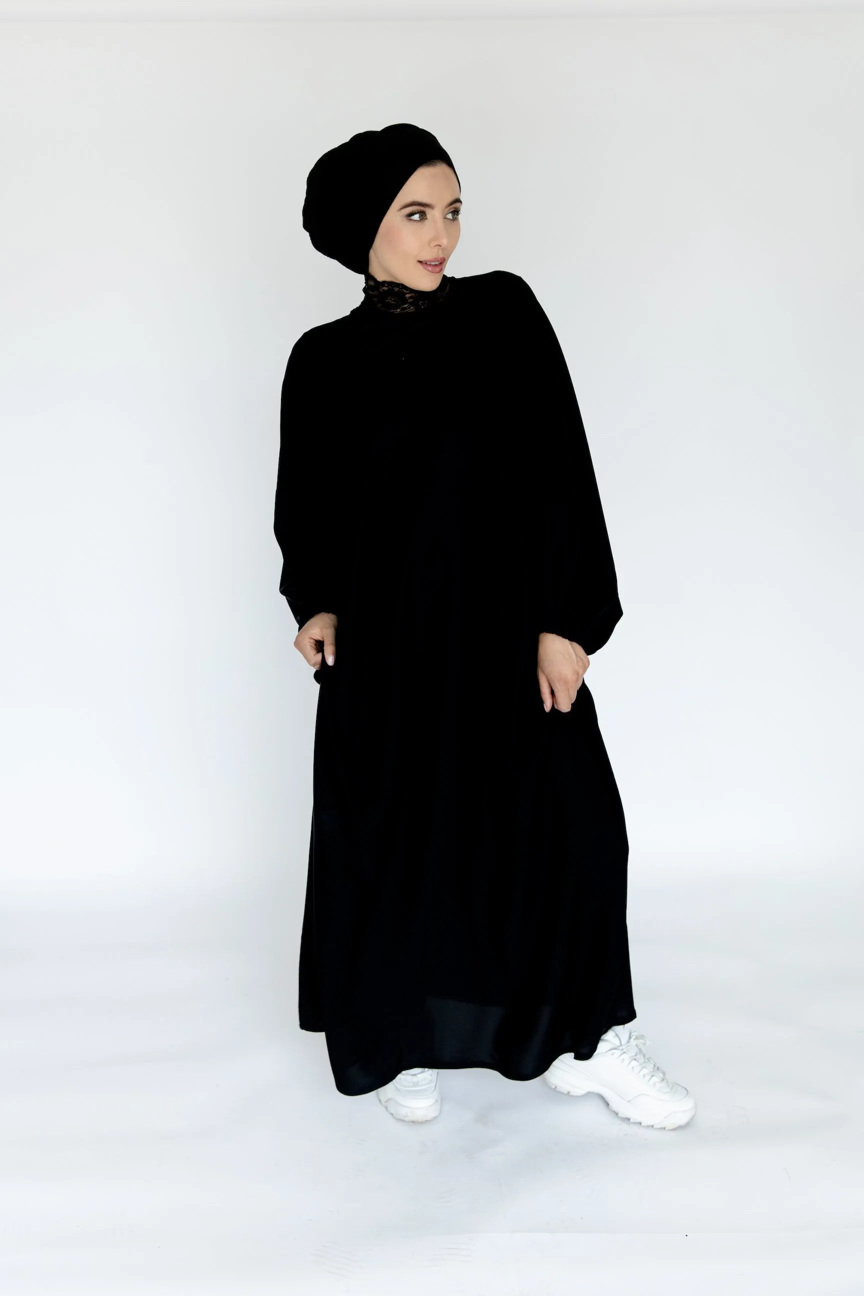 Plain Butterfly Closed  Abaya (3 Colours)